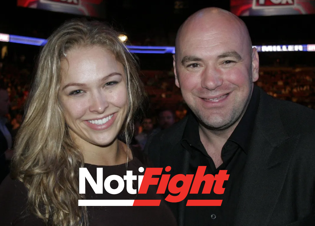 Dana White y Ronda Rousey / UFC.