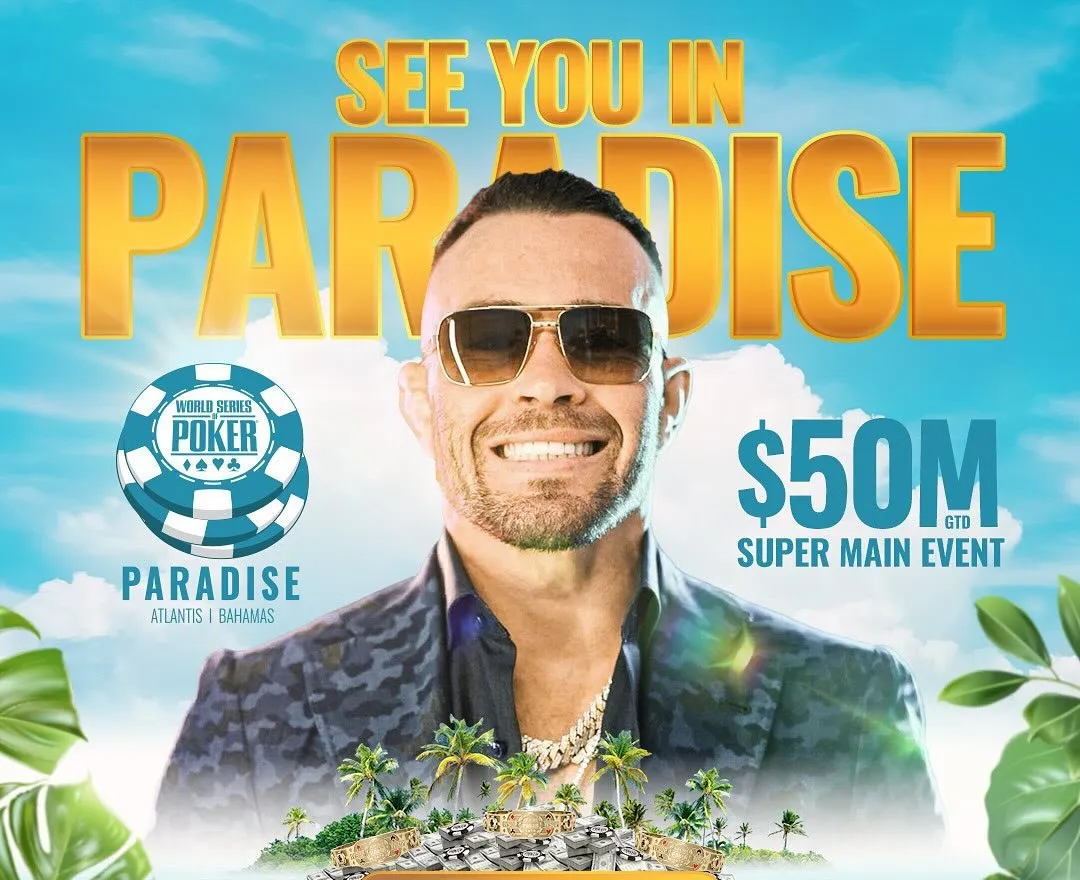 Colby Covington eliminado de la Serie Mundial de Póquer Paradise