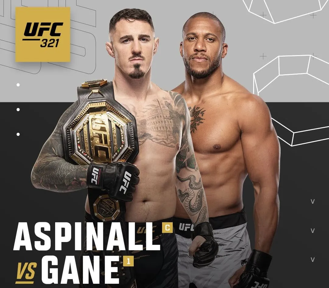 Dana White oficializa Tom Aspinall vs Ciryl Gane como estelar de UFC 321