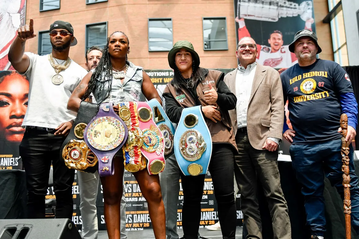 Claressa Shields vs Lani Daniels Press Conf at LCA - Detroit MI - 6.16.25- Photo x Adam J. Dewey-Salita Promotions-48