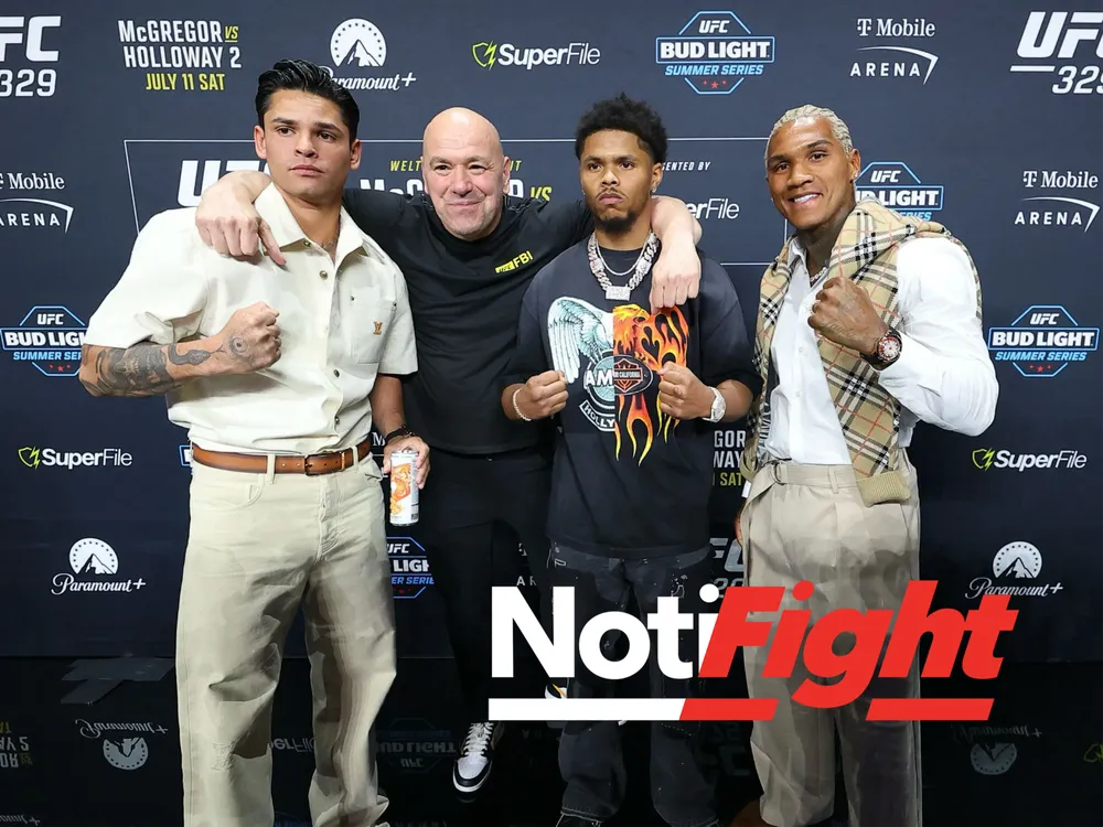 Ryan Garcia Dana White Shakur Stevenson y Conor Benn / Zuffa Boxing