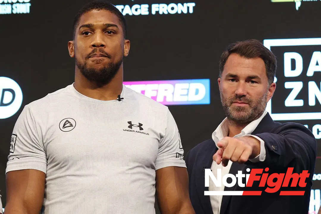 Anthony Joshua y Eddie Hearn Matchroom Boxing Promotions