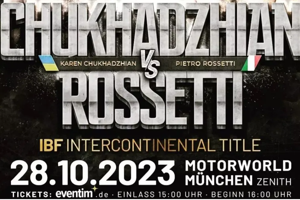 Chukhadzhian vs Rossetti Poster