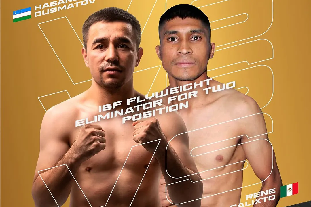 Hasanboy Dusmatov y René Calixto