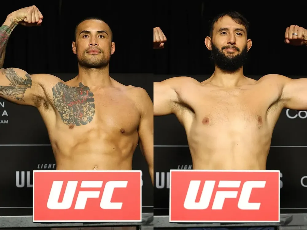 Carlos Ulberg y Dominick Reyes cumplen peso para UFC Fight Night 260 de Perth