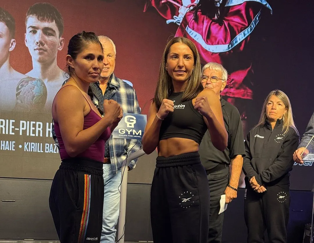 Kim Clavel vs Mayela Perez Pesaje